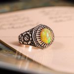 انگشتر اوپال مردانه کد 4027