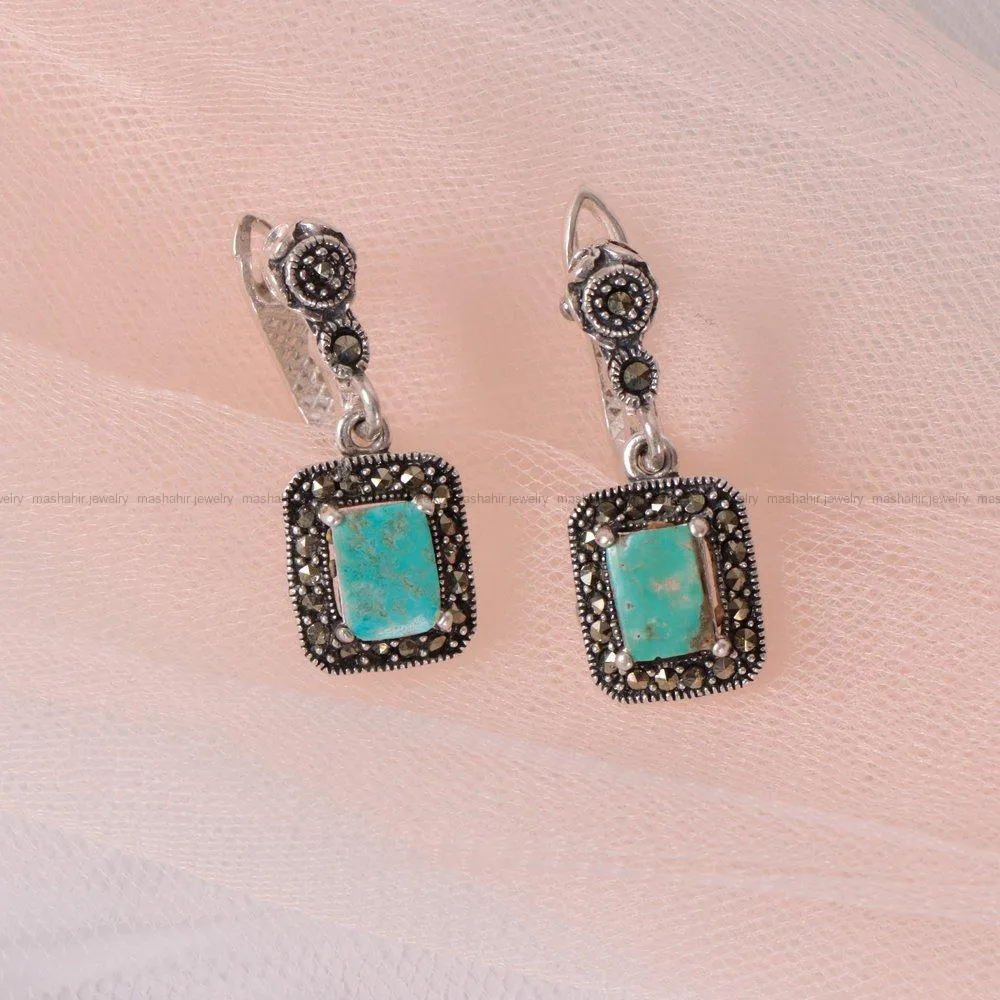 گوشواره فیروزه زنانه کد 2169