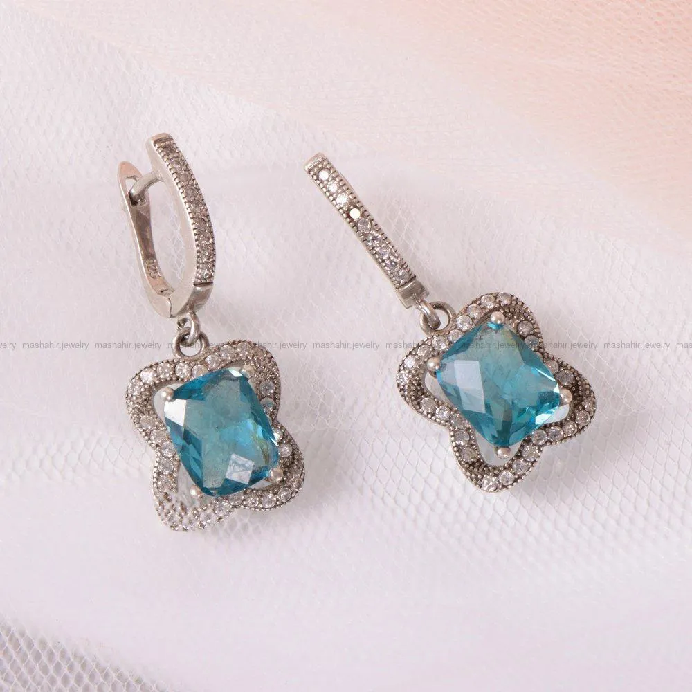گوشواره طرح توپاز زنانه کد 2170