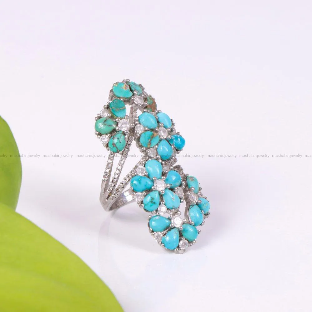 انگشتر فیروزه شجری زنانه کد 2188