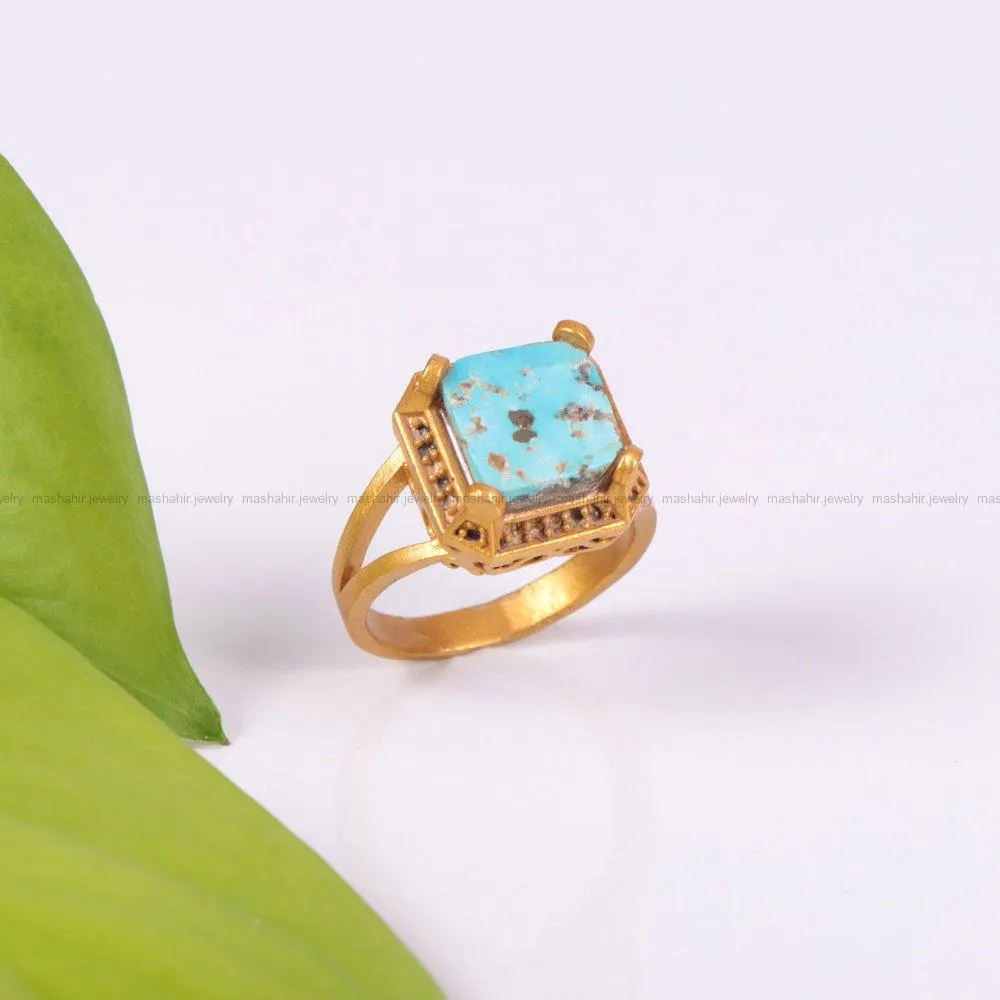 انگشتر فیروزه شجری زنانه کد 2190