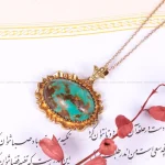 سنگ ماه تولد: گردنبند فیروزه زنانه کد 2201