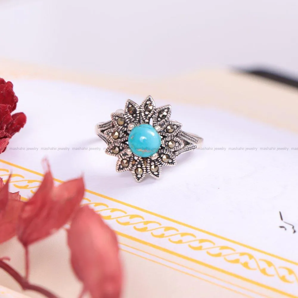 انگشتر فیروزه شجری زنانه کد 2202