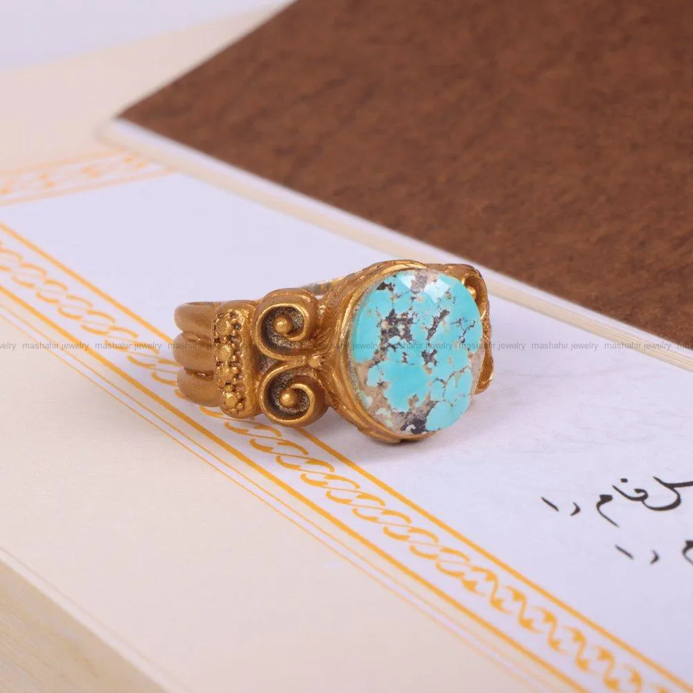 انگشتر فیروزه شجری زنانه کد 2206