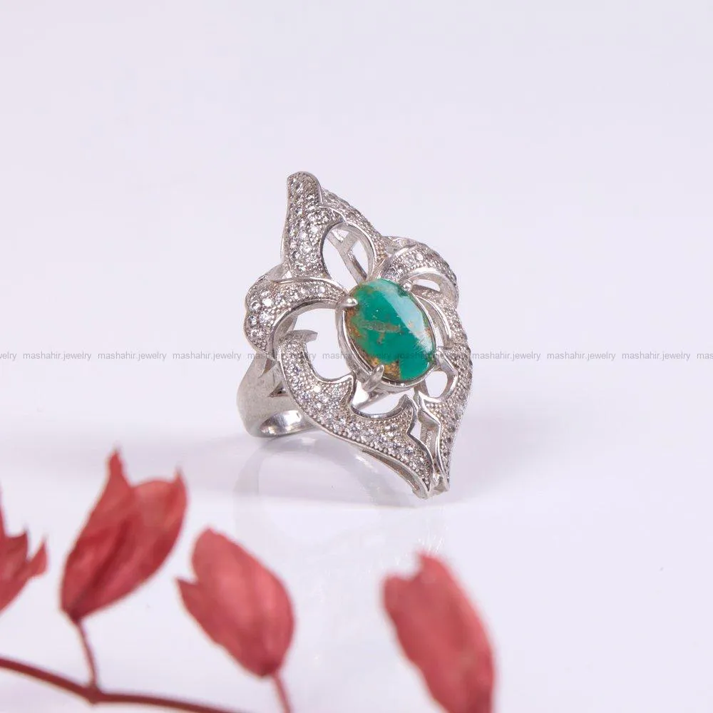 انگشتر فیروزه شجری زنانه کد 2209