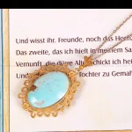 گردنبند فیروزه زنانه کد 2242