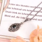 گردنبند یاقوت کبود زنانه کد 2249