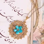 گردنبند فیروزه زنانه کد 2252