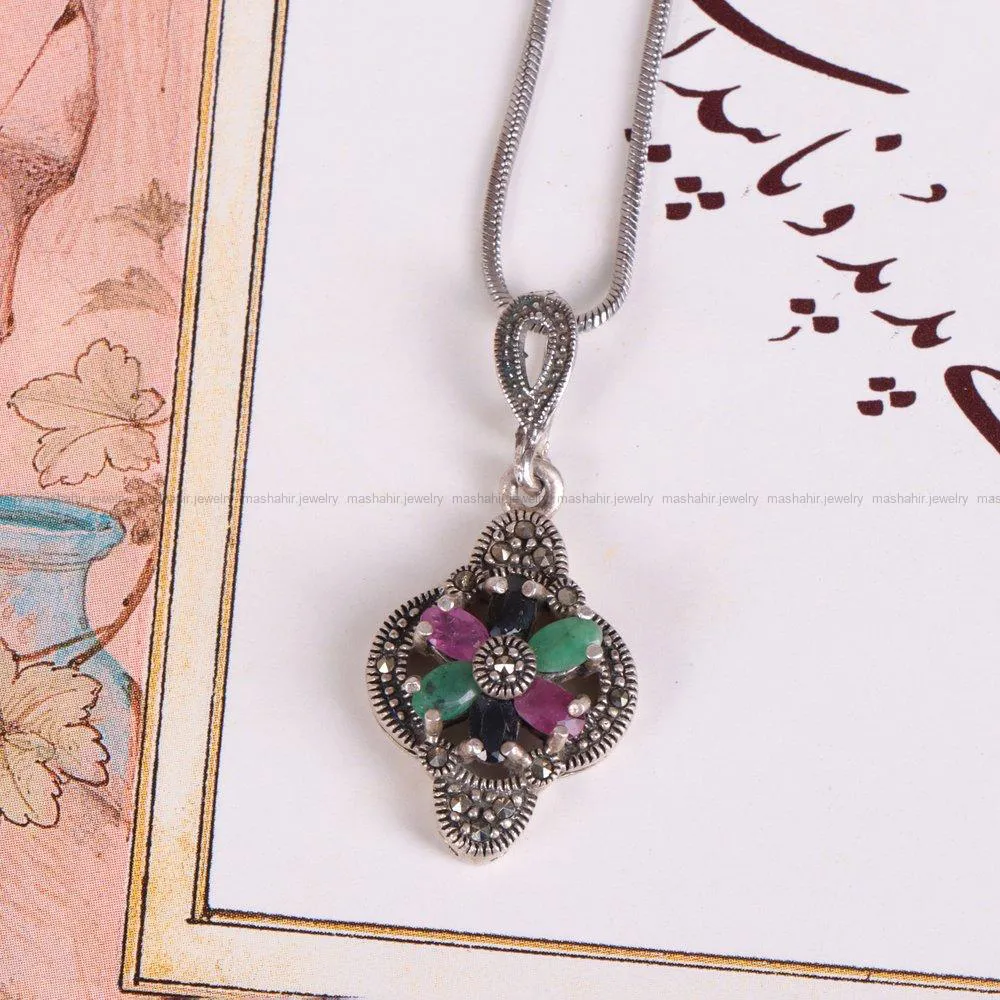 گردنبند میکس زنانه کد 2260