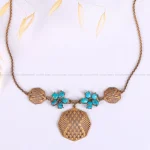 گردنبند فیروزه زنانه کد 2261