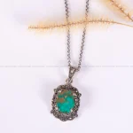گردنبند فیروزه زنانه کد 2311