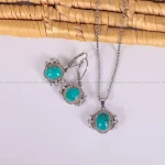 نیم ست فیروزه زنانه کد 2334