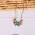 گردنبند فیروزه زنانه کد 2342