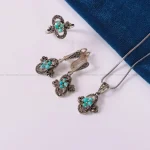 نیم ست فیروزه زنانه کد 2344