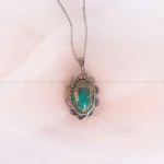 گردنبند فیروزه زنانه کد 2356