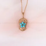 گردنبند فیروزه زنانه کد 2358