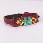 دستبند چرم فیروزه زنانه کد 2398