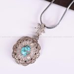 گردنبند فیروزه زنانه کد 2473