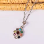 گردنبند میکس زنانه کد 2519