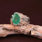 انگشتر زمرد مردانه کد 2530