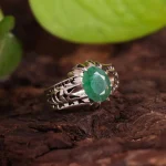انگشتر زمرد مردانه کد 2535