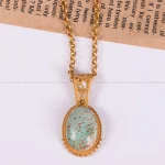 گردنبند فیروزه زنانه کد 2543