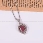 گردنبند یاقوت سرخ زنانه کد 2546
