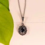 گردنبند یاقوت کبود زنانه کد 2596