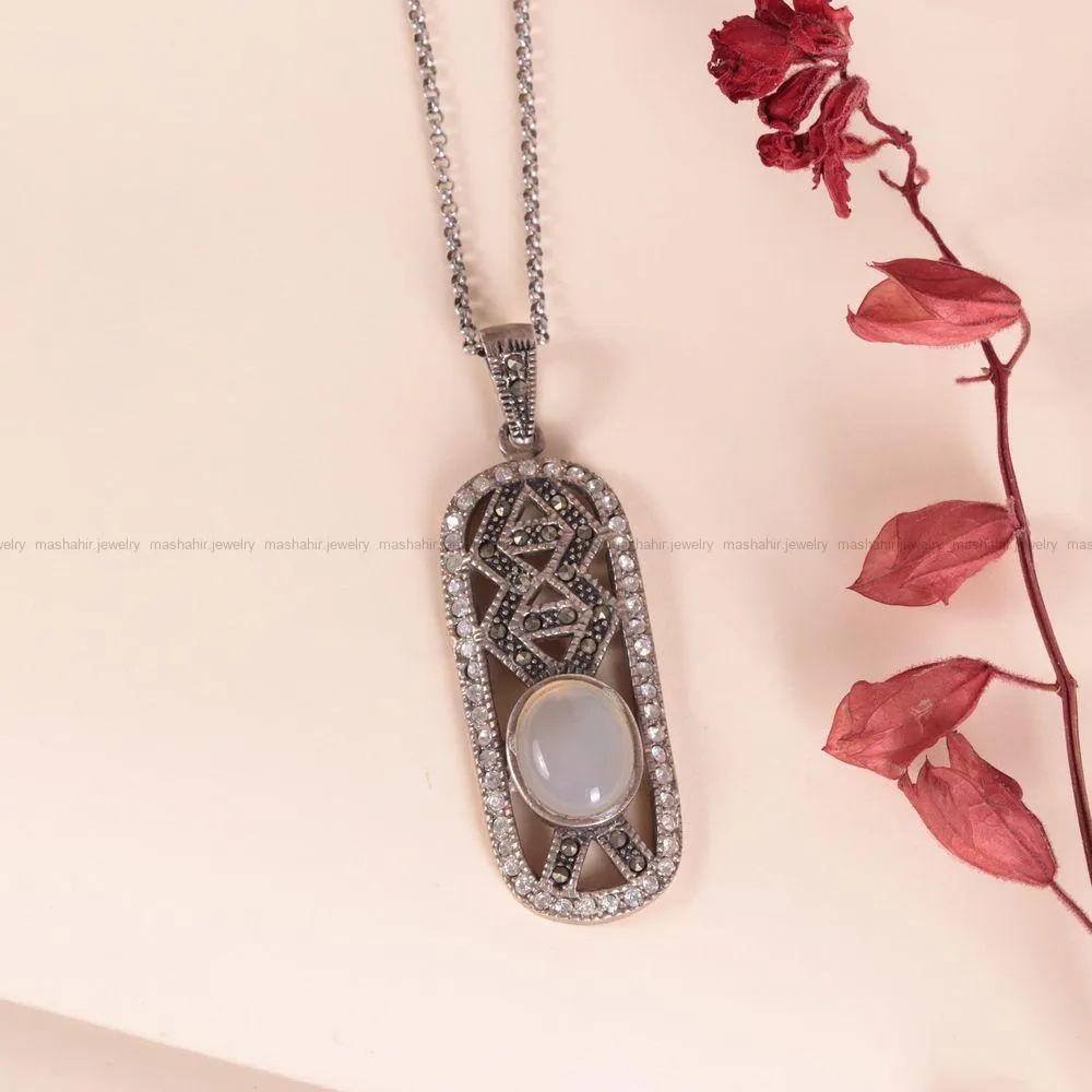 گردنبند عقیق زنانه کد 2613