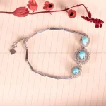 دستبند فیروزه زنانه کد 2615