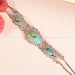 دستبند فیروزه زنانه کد 2620