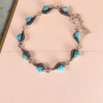 دستبند فیروزه زنانه کد 2642