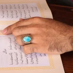 انگشتر فیروزه شجری مردانه کد 2082
