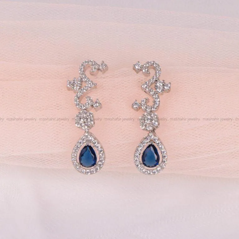 گوشواره طرح توپاز زنانه کد 2162