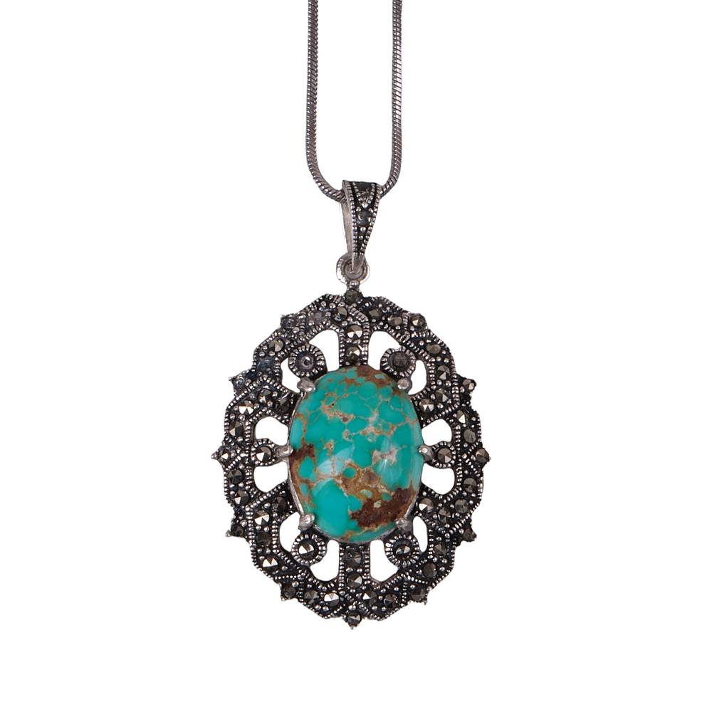 گردنبند فیروزه شجری زنانه کد 405