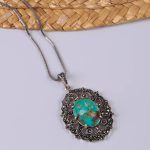 گردنبند فیروزه شجری زنانه کد 405