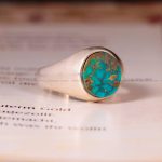 انگشتر فیروزه شجری مردانه کد 3000