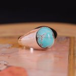 انگشتر فیروزه شجری مردانه کد 3003