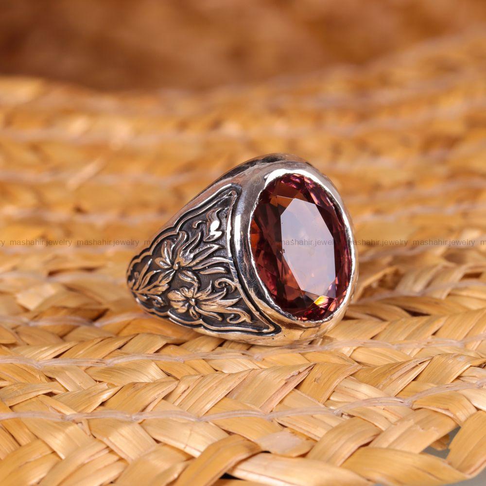 انگشتر الکساندریت مردانه کد 3015