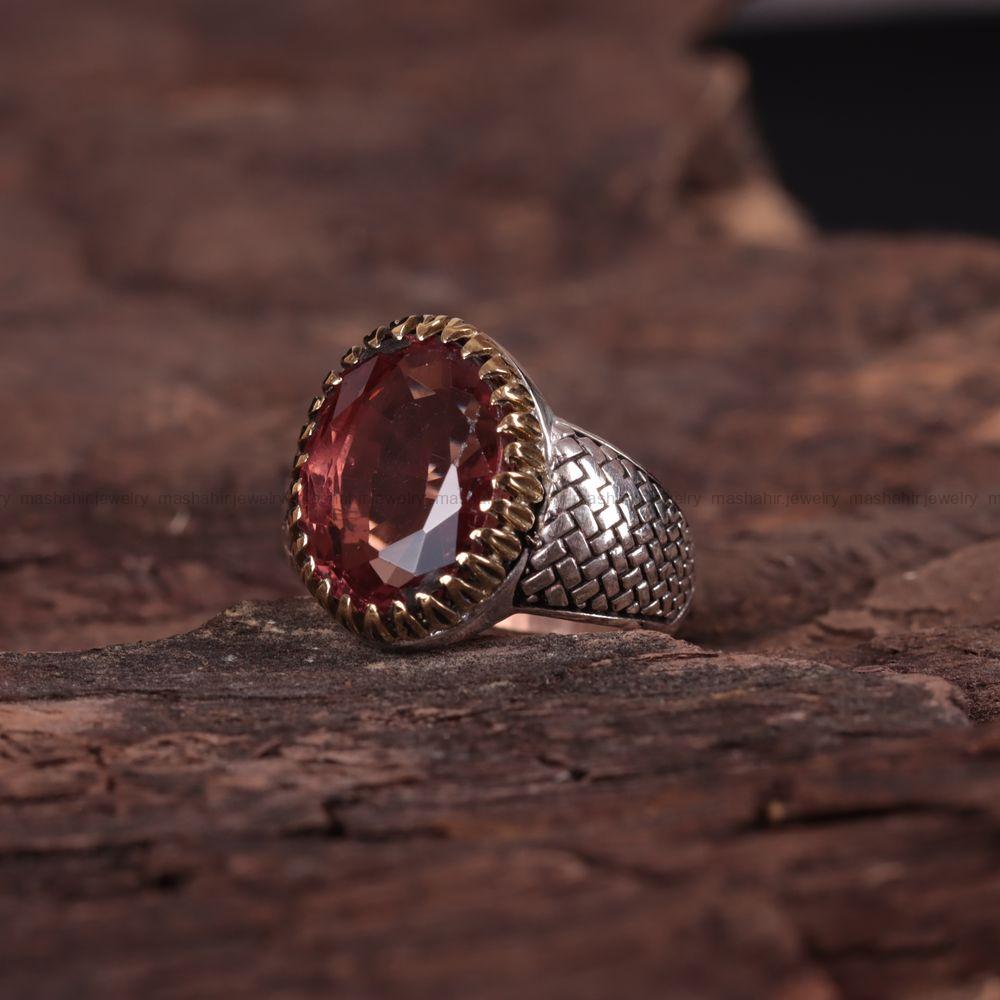 انگشتر الکساندریت مردانه کد 3025