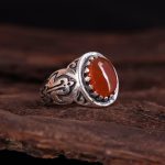 انگشتر عقیق یمن مردانه کد 3043