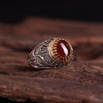 انگشتر عقیق یمن مردانه کد 3047