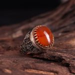 انگشتر عقیق یمن مردانه کد 3056