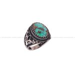 انگشتر فیروزه شجری مردانه کد 3115