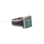 انگشتر فیروزه شجری مردانه کد 3132