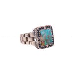 انگشتر فیروزه شجری مردانه کد 3140