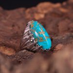 انگشتر فیروزه شجری مردانه کد 3058