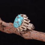 انگشتر فیروزه شجری مردانه کد 3163