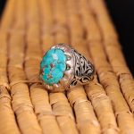انگشتر فیروزه شجری مردانه کد 3170