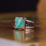 انگشتر فیروزه شجری مردانه کد 3116